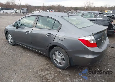 2012 Honda Civic Hybrid from USA, damaged, VIN JHMFB4F21CS004022